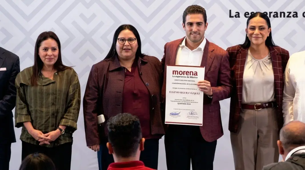 Morena elige a Gino Segura para encabezar la 4T en Quintana Roo