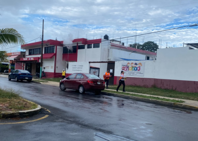 Incendio en guardería moviliza a bomberos y obliga a evacuar a más de 200 personas en Chetumal