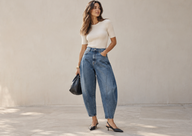 Prenda de la semana: Jeans barrel conquistan el otoño y transforman el denim