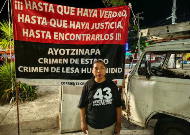 Cancún recuerda a los 43 de Ayotzinapa a 12 años de su desaparición