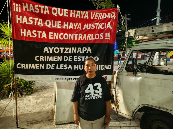 Cancún recuerda a los 43 de Ayotzinapa a 12 años de su desaparición
