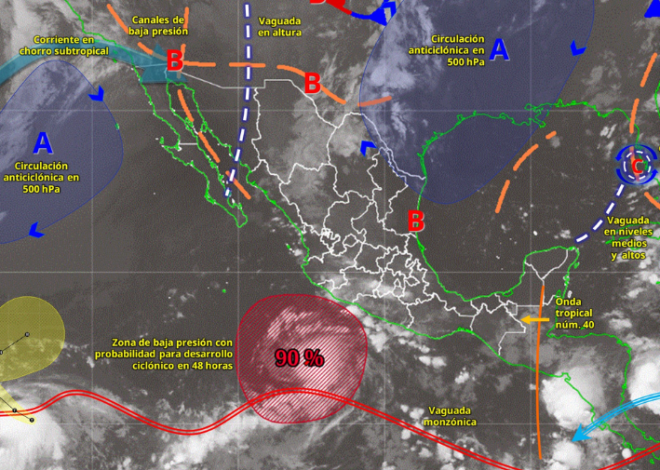 Onda tropical traerá fuertes lluvias a Quintana Roo este domingo