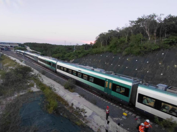 Tren Maya registra percance de vía en Campeche; no hubo lesionados