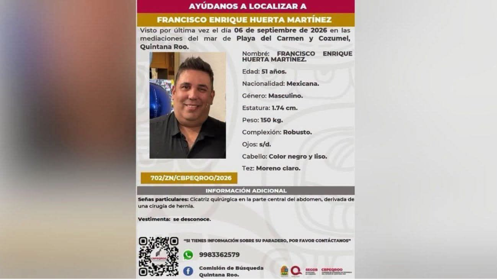 Hallan sin vida en Holbox a turista de Monterrey desaparecido durante travesía en moto acuática
