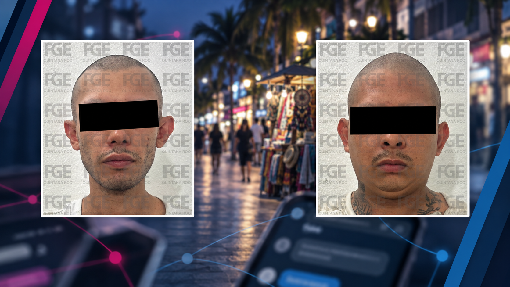 Vinculan a dos personas por extorsión en Playa del Carmen