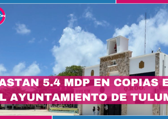 Tulum destina hasta 5.4 millones a copias; una sola empresa concursó