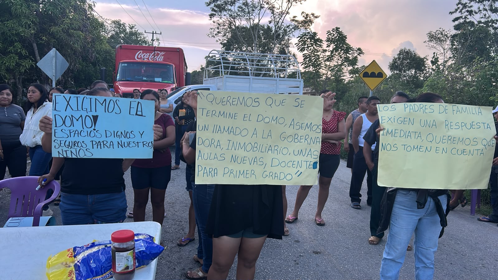 Bloqueo carretero en Chumpón: Liberan vía tras acuerdos
