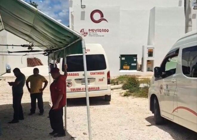 Taxistas de Tulum se plantan en Imoveqroo por invasión de rutas