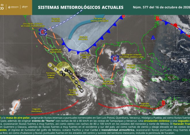Quintana Roo espera lluvias muy fuertes este viernes 16 de octubre