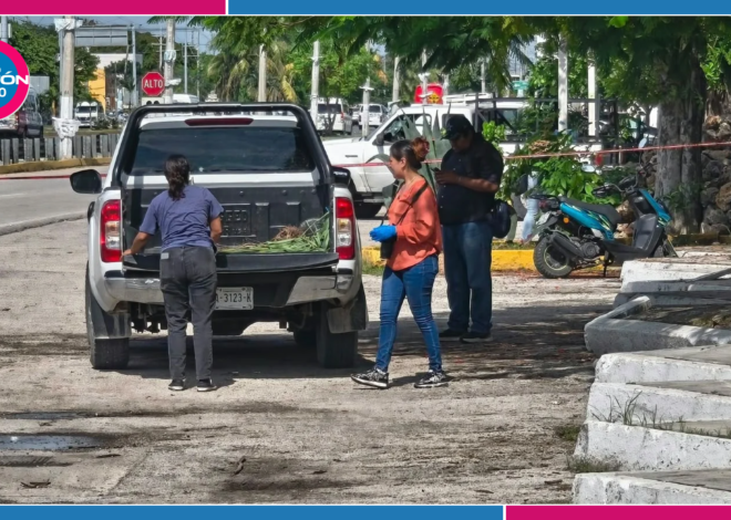 Balean camioneta y la hallan abandonada frente al panteón de Playa del Carmen