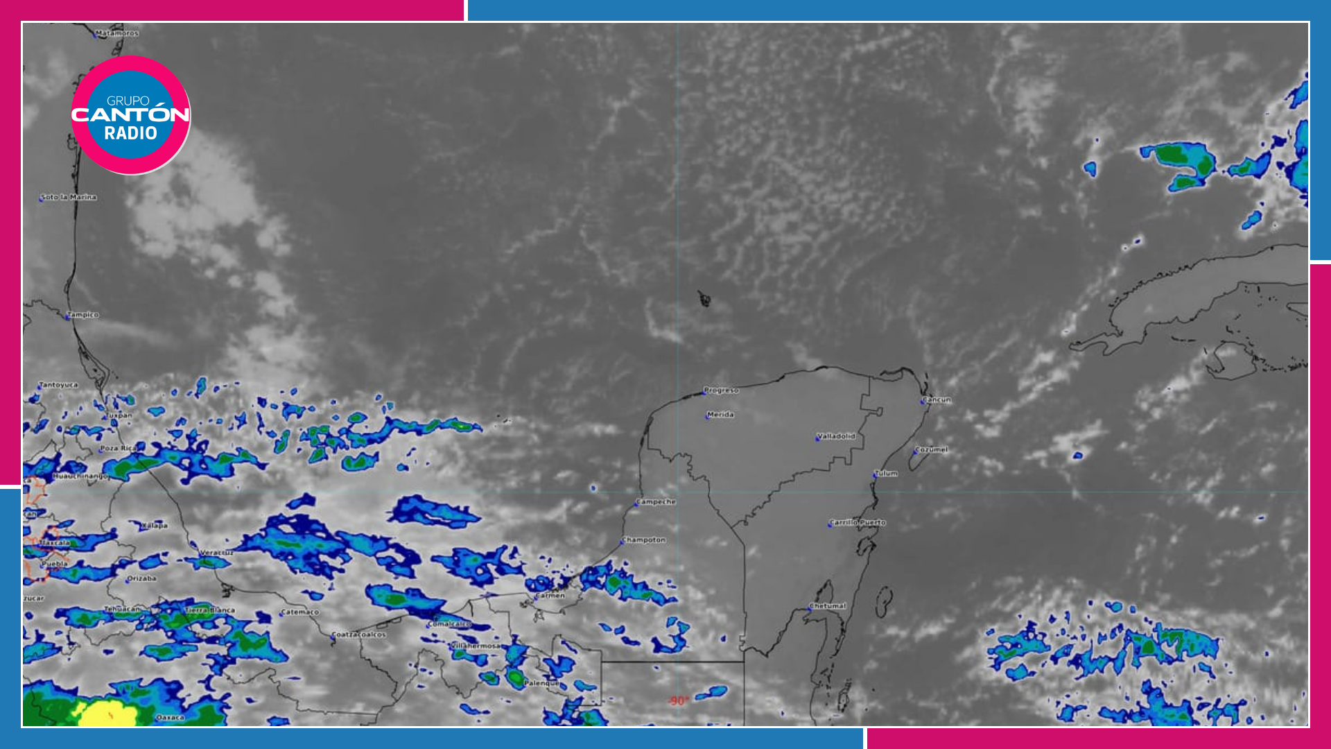 Prevén lluvias y fuertes rachas de viento por canal de baja presión en gran parte de Quintana Roo