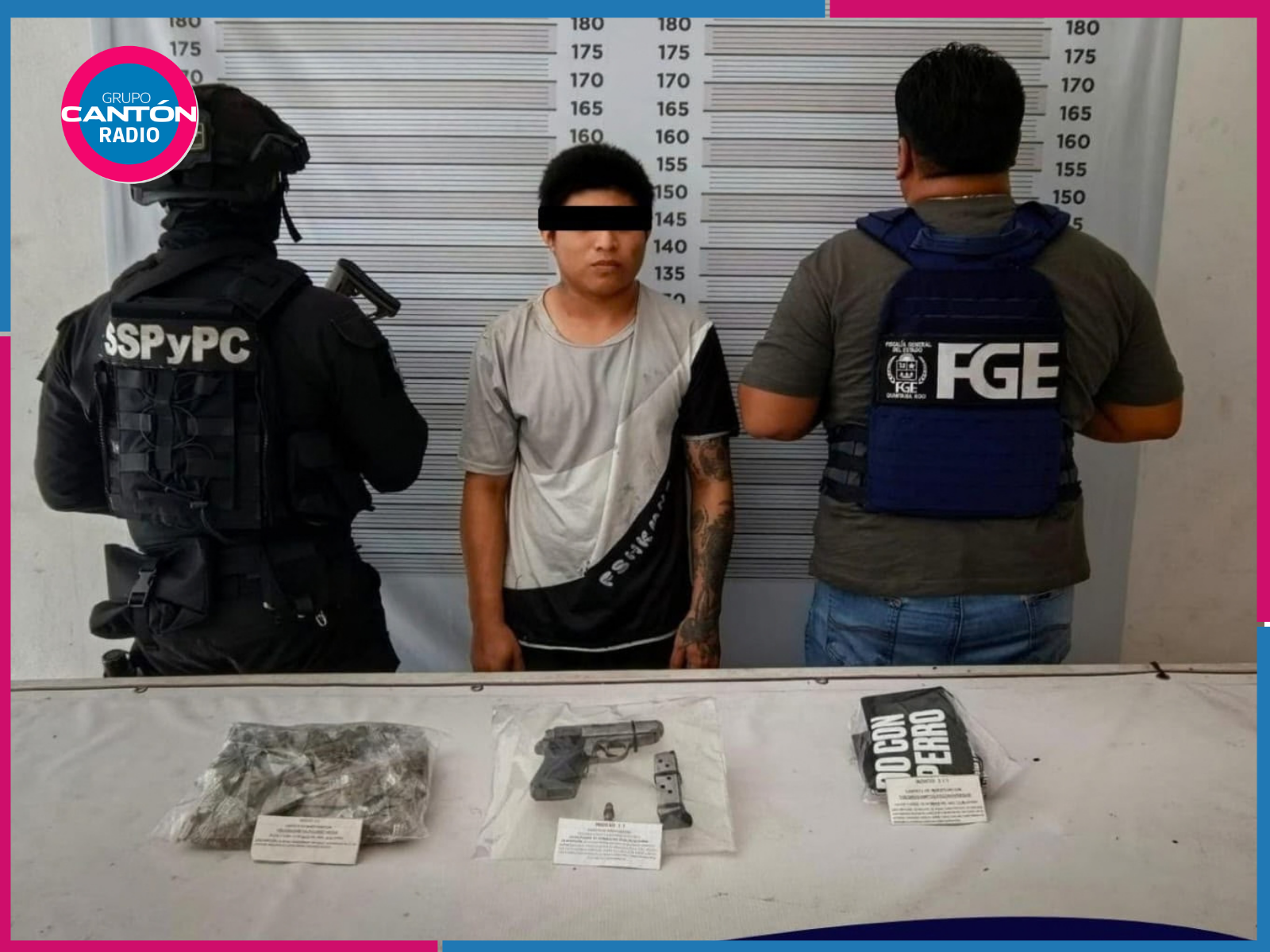 Disparos al aire durante detención en Cobá; policía resulta lesionado