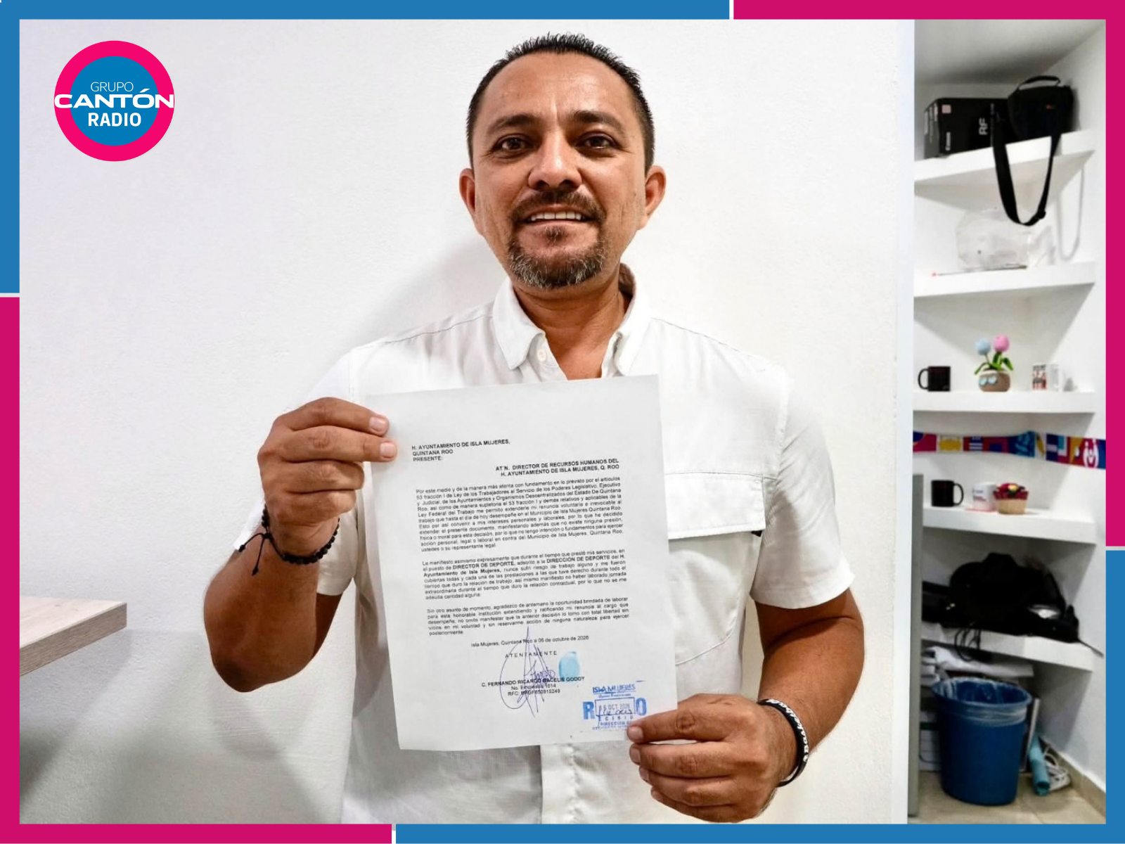 Deja ‘Chato’ Bacelis la Dirección de deportes de Isla Mujeres