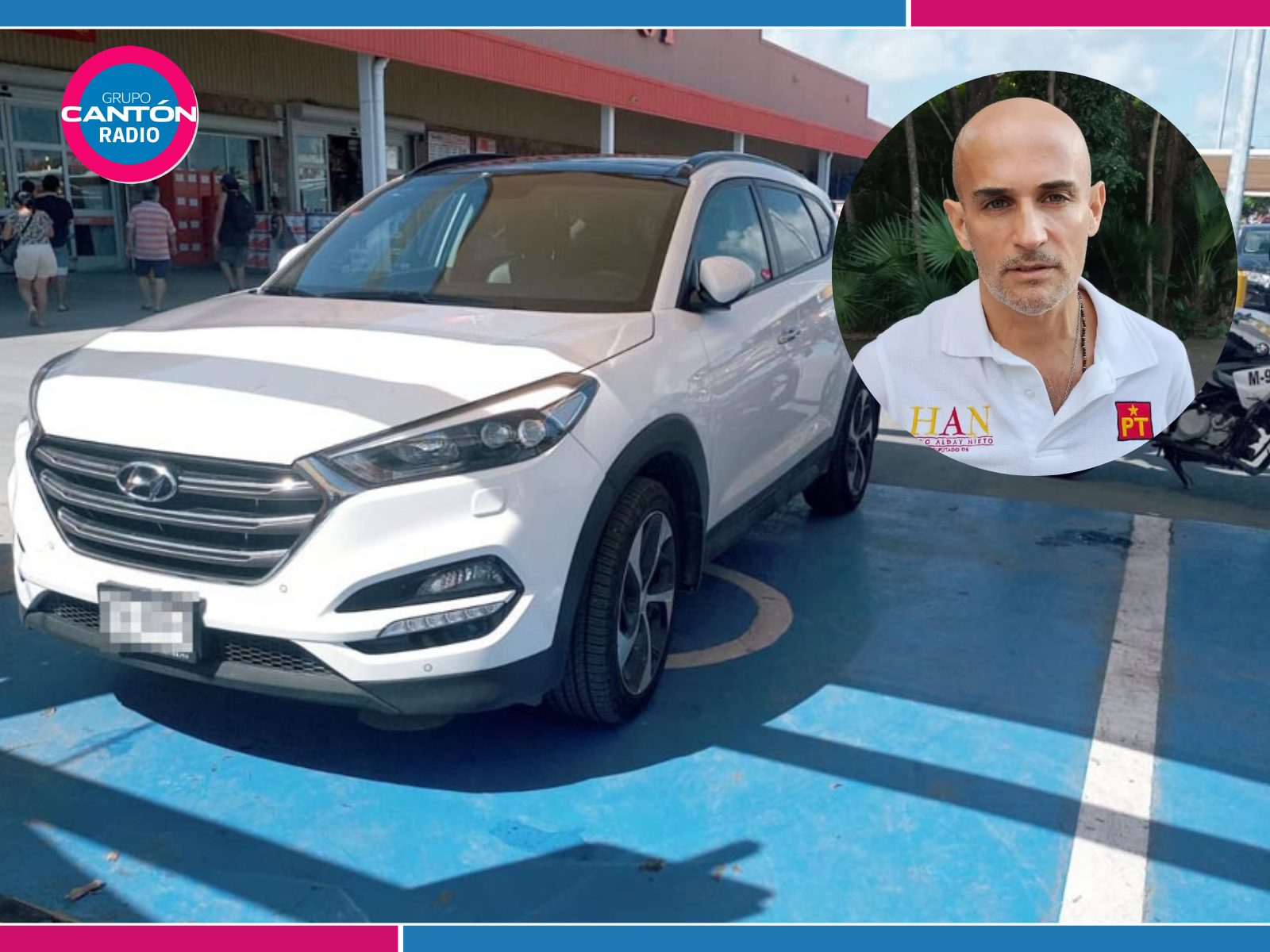 Denuncia Hugo Alday mal uso de estacionamientos para personas con discapacidad