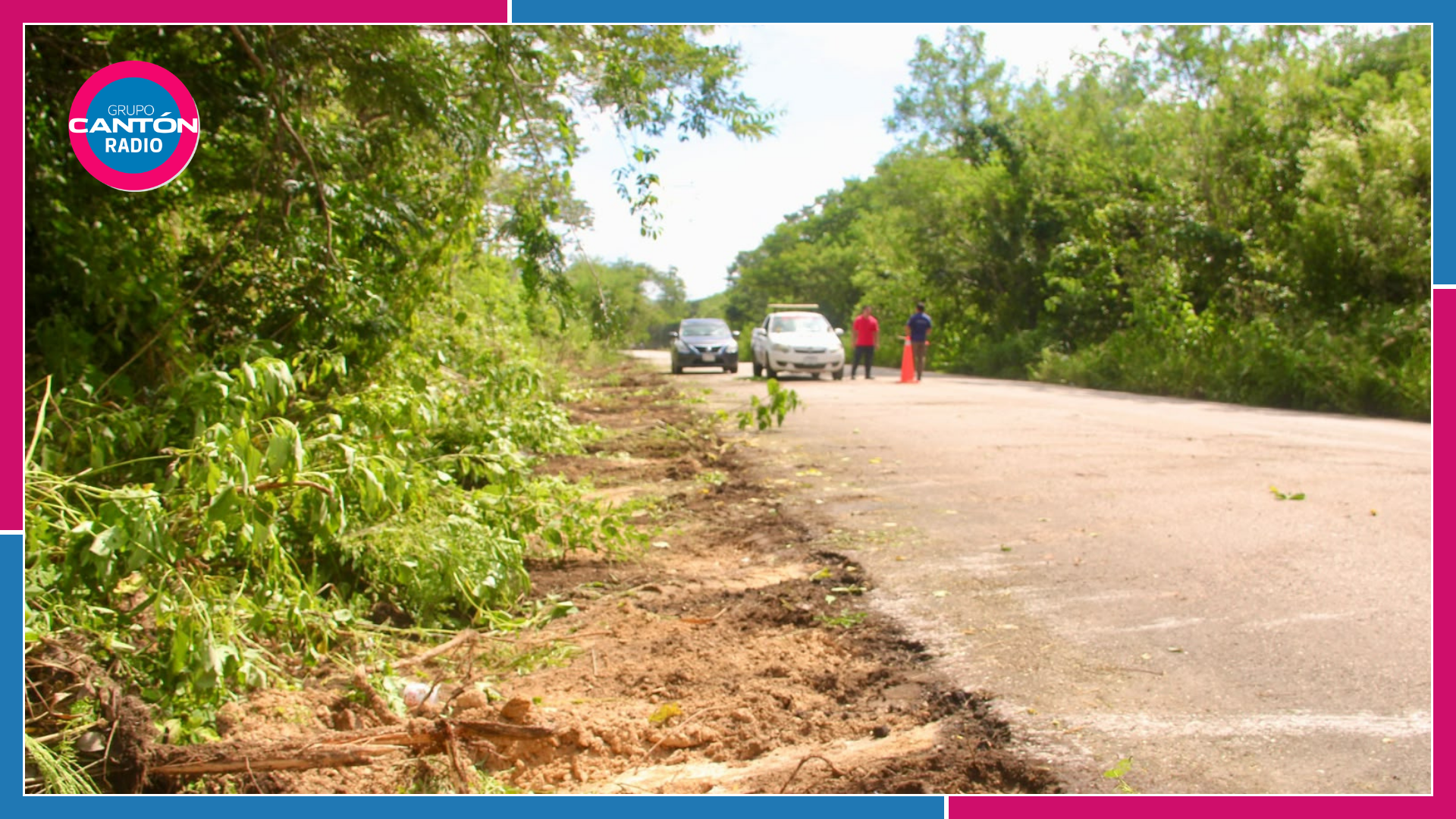 ¡Van contra los baches en la carretera Kantunilkín-Quintana!
