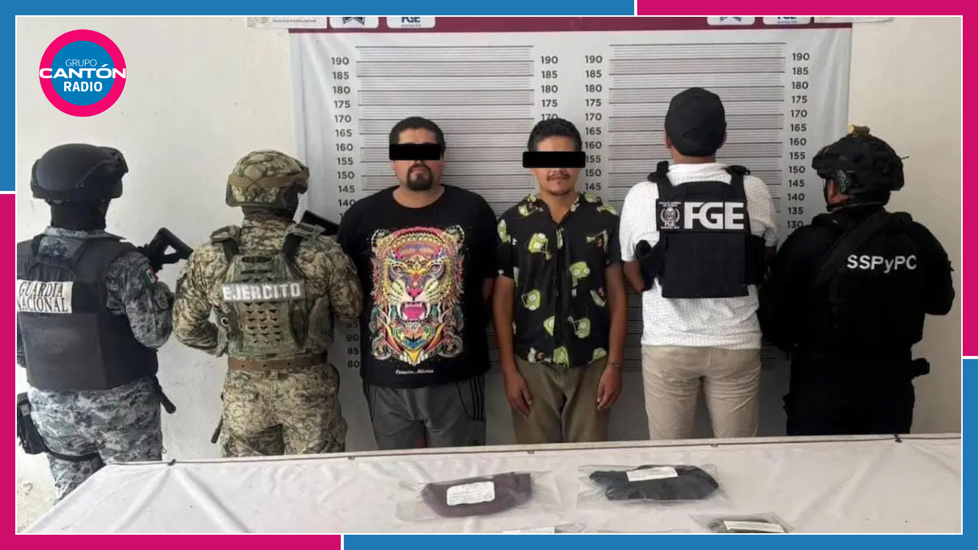 Nueve detenidos y presunta droga asegurada en operativos en Quintana Roo este fin de semana