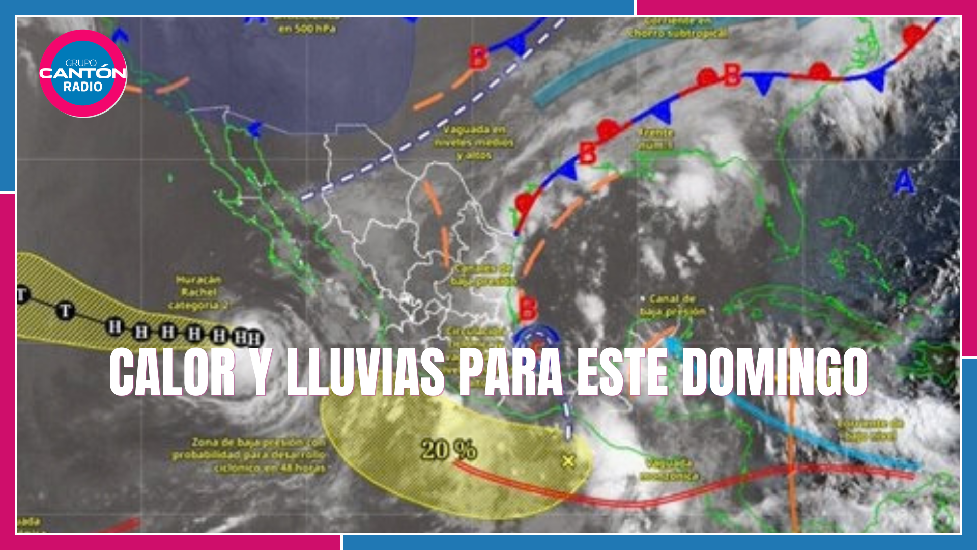Quintana Roo tendrá un domingo de lluvias fuertes y cielo nublado