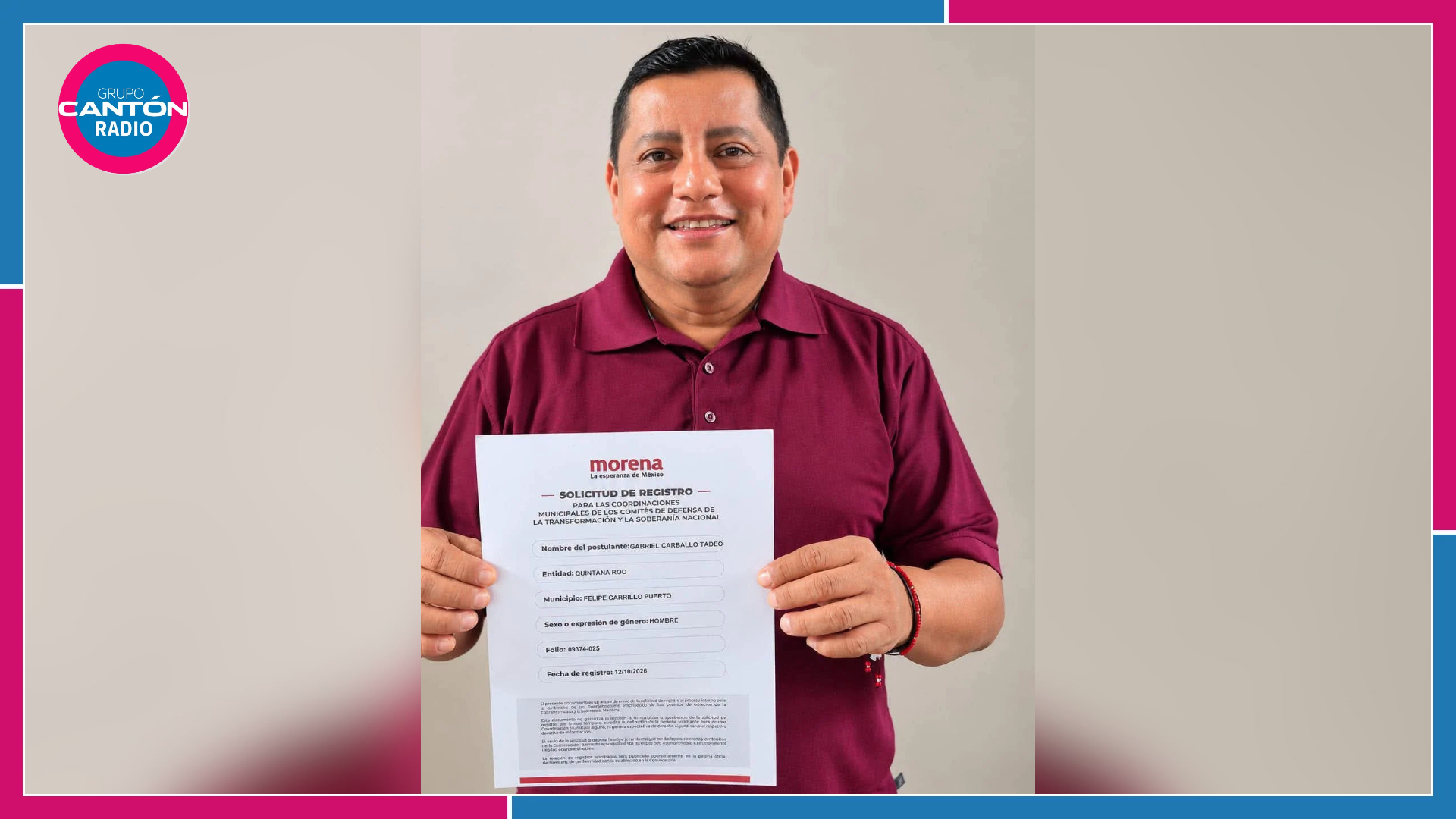 Exalcalde priista Gabriel Carballo busca volver al poder con Morena