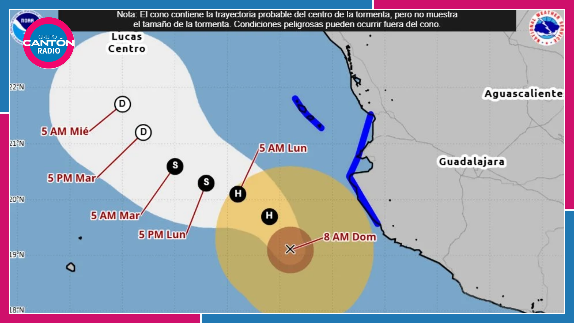 Huracán Trudy amenaza costas de Jalisco y Colima con vientos de hasta 205 km/h
