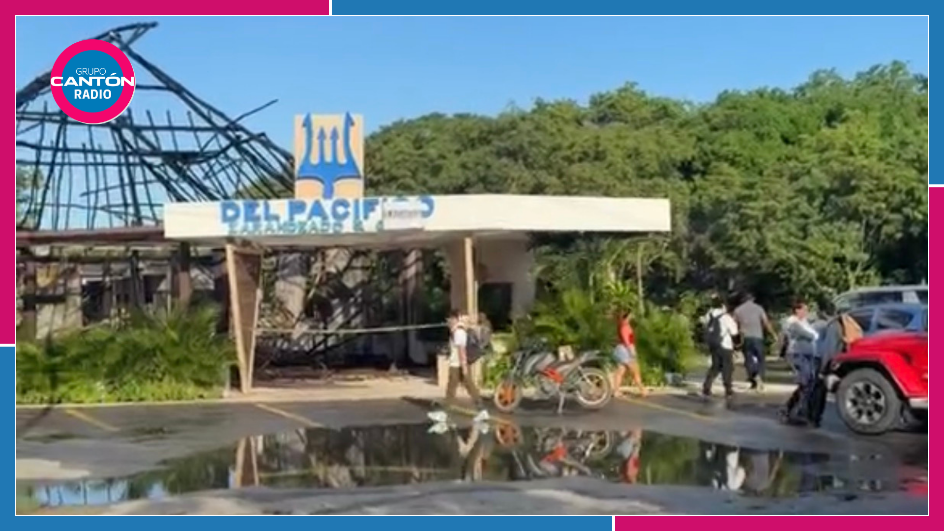 Voraz incendio consume el 85% de conocido restaurante en Cancún