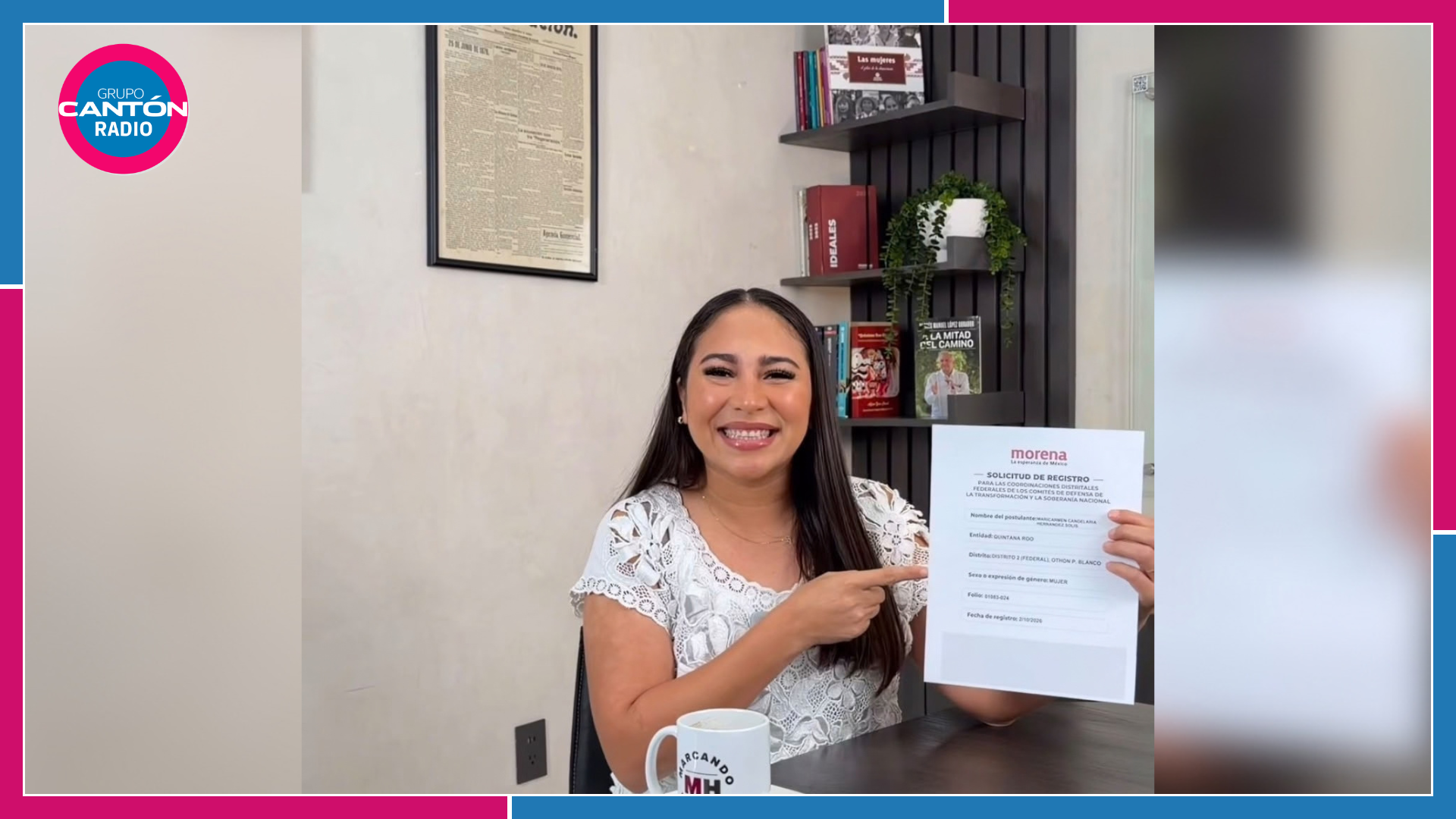 Mary Hernández se registra por la coordinación federal del Distrito 02 de Morena