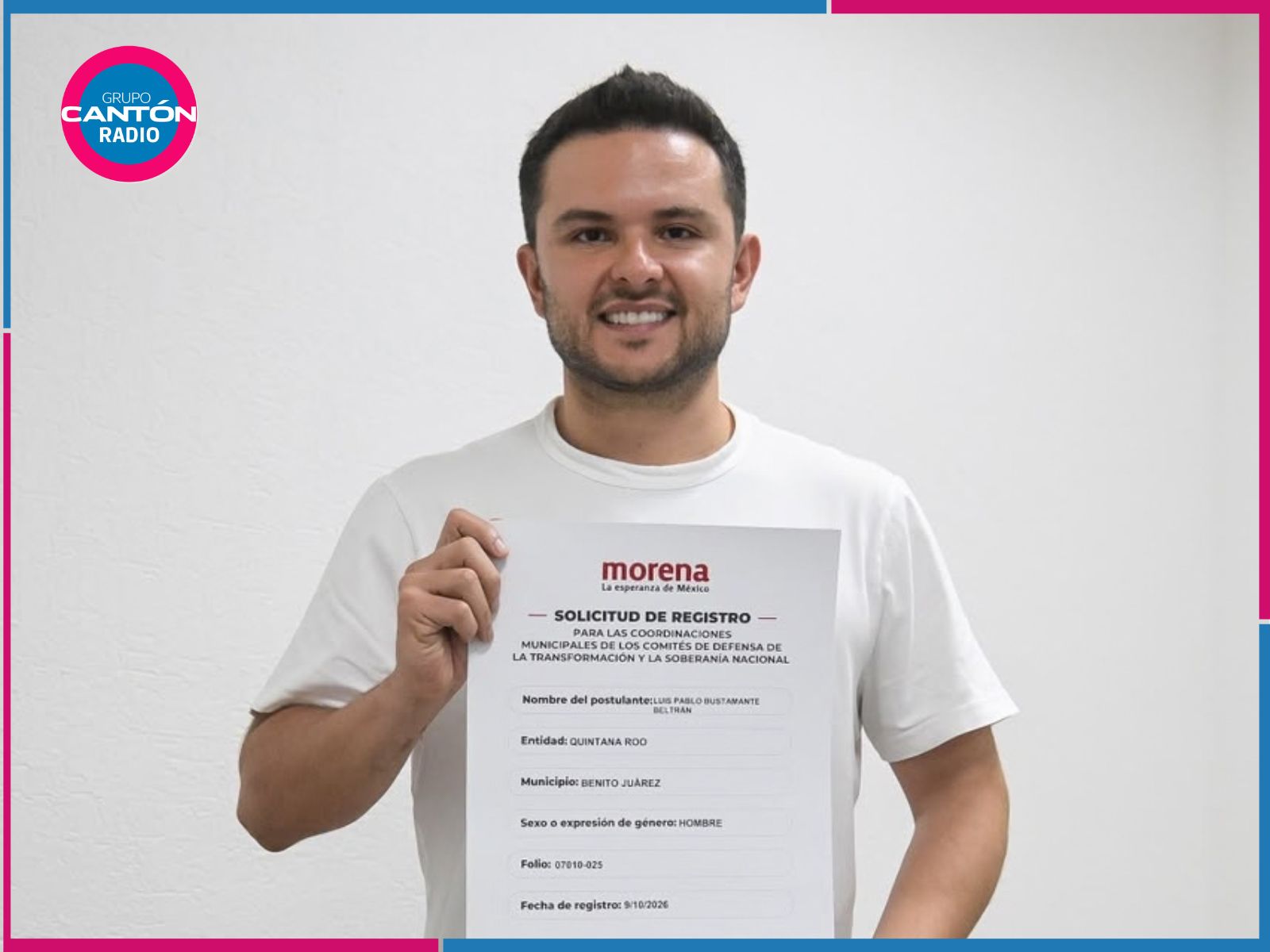 Pablo Bustamante busca la Coordinación de Morena en Cancún