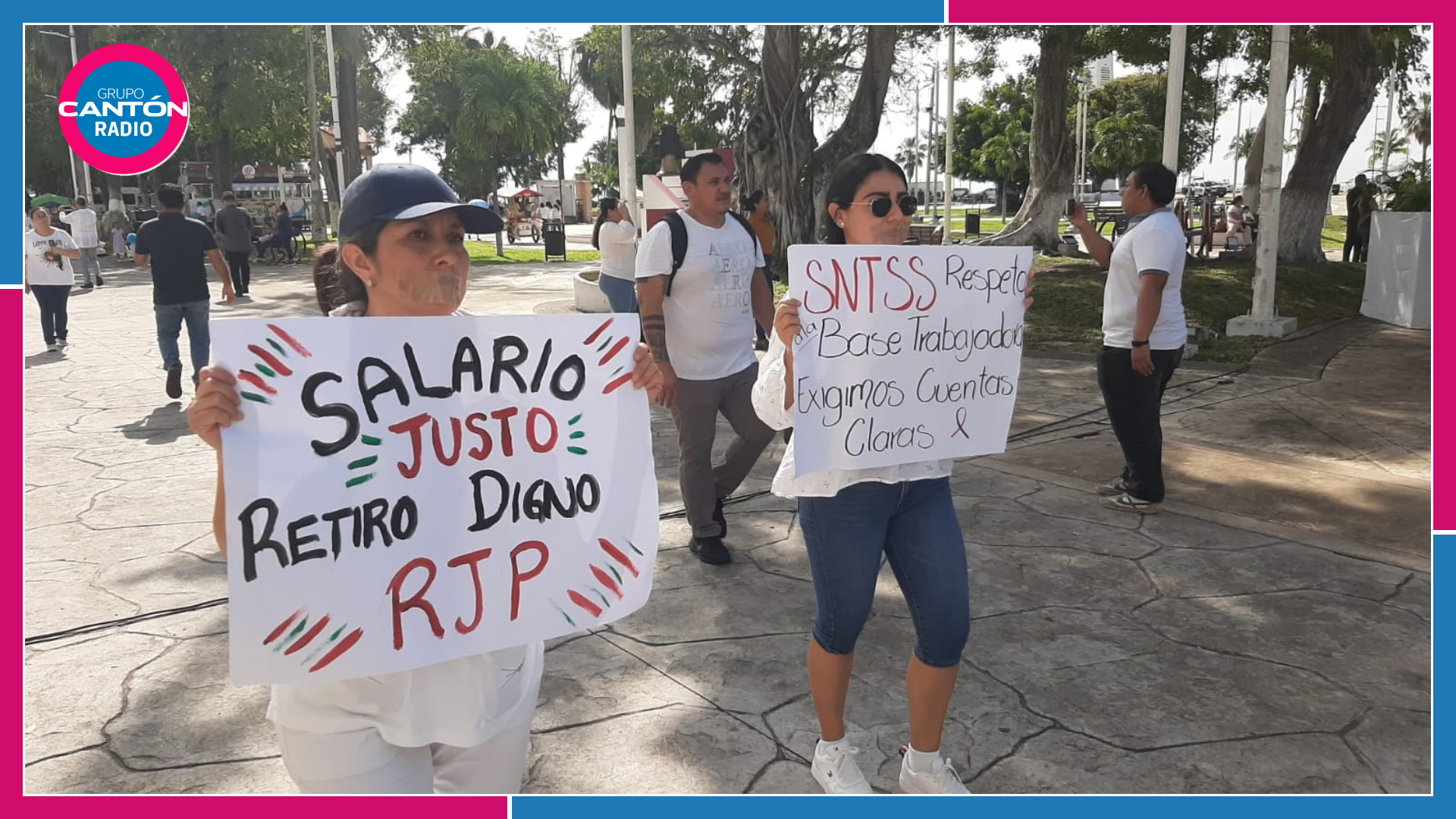 Trabajadores del IMSS protestan en Chetumal por salarios y medicinas
