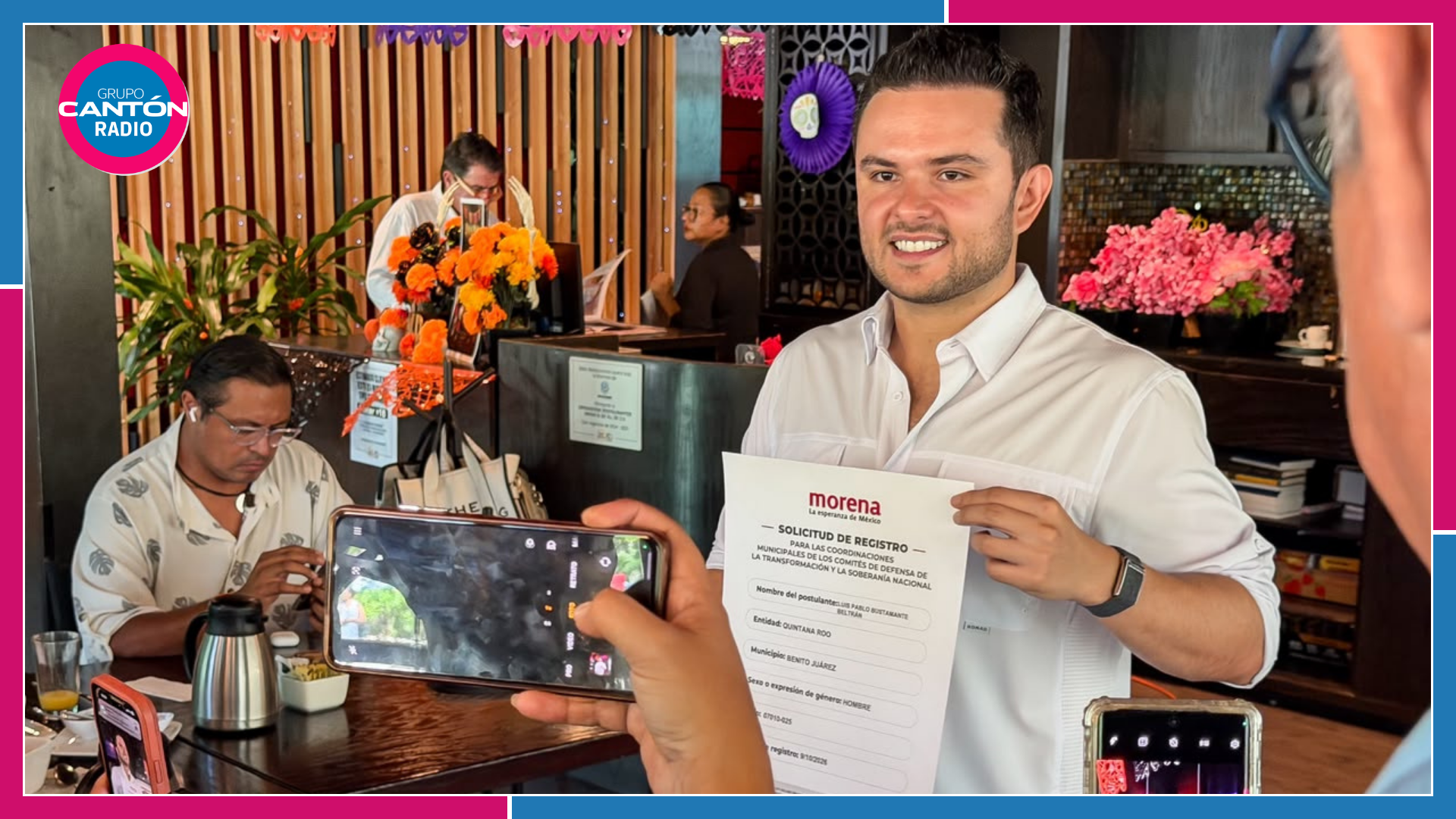 Pablo Bustamante llama a la unidad de Morena rumbo a encuesta en Cancún