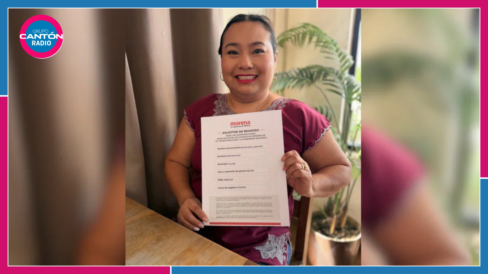 Silvia Dzul formaliza registro para coordinación municipal de Morena en Tulum