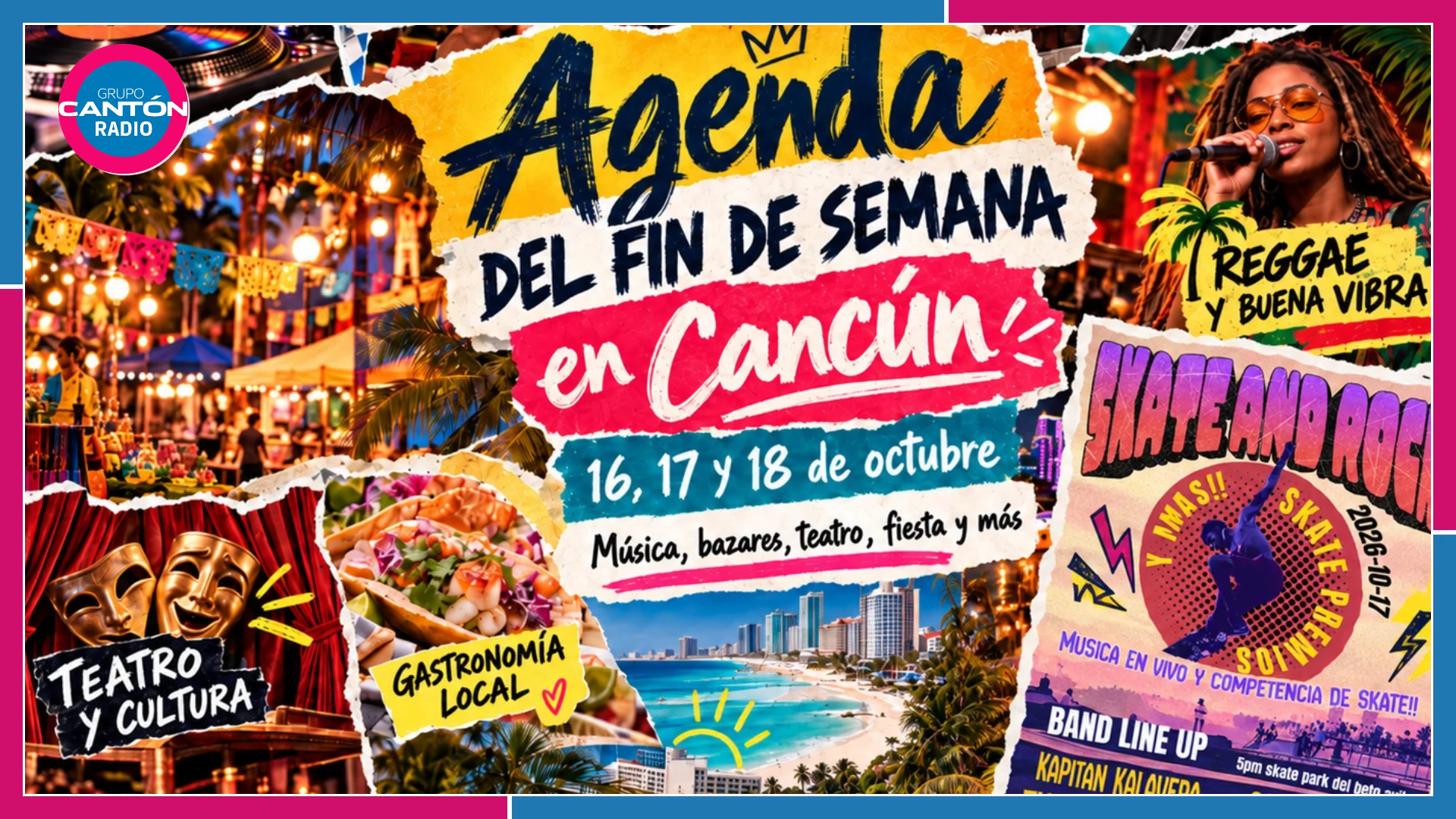¿Sin planes? ¡Música, teatro, bazares y diversión este fin de semana en Cancún!