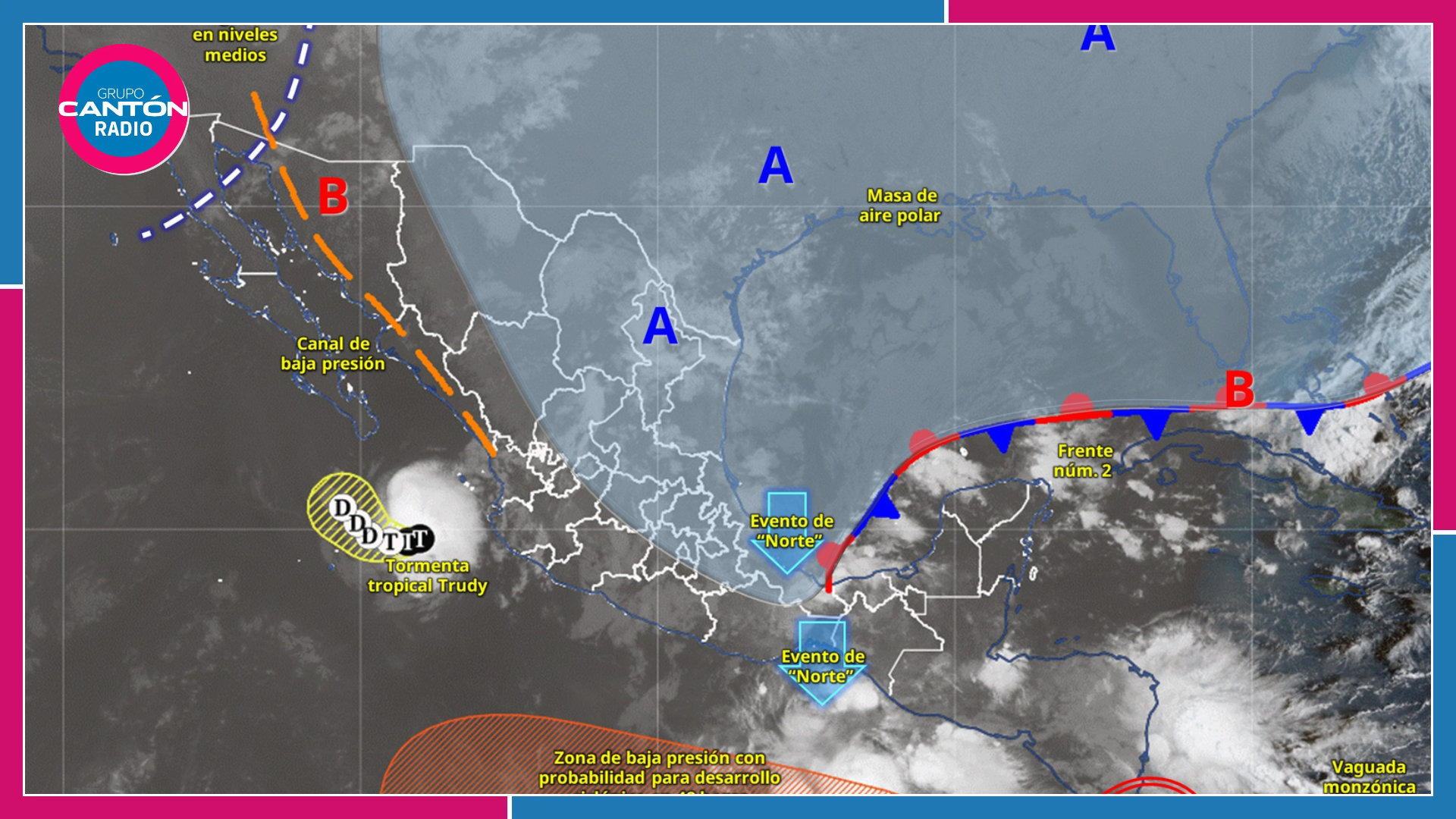 Prevén lluvias muy fuertes en Quintana Roo por el frente frío 2