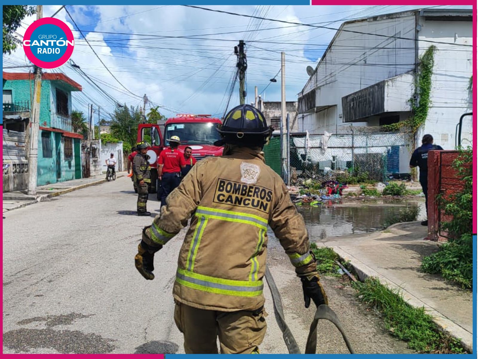 Incendio en la SM 64 genera alerta entre vecinos de Cancún