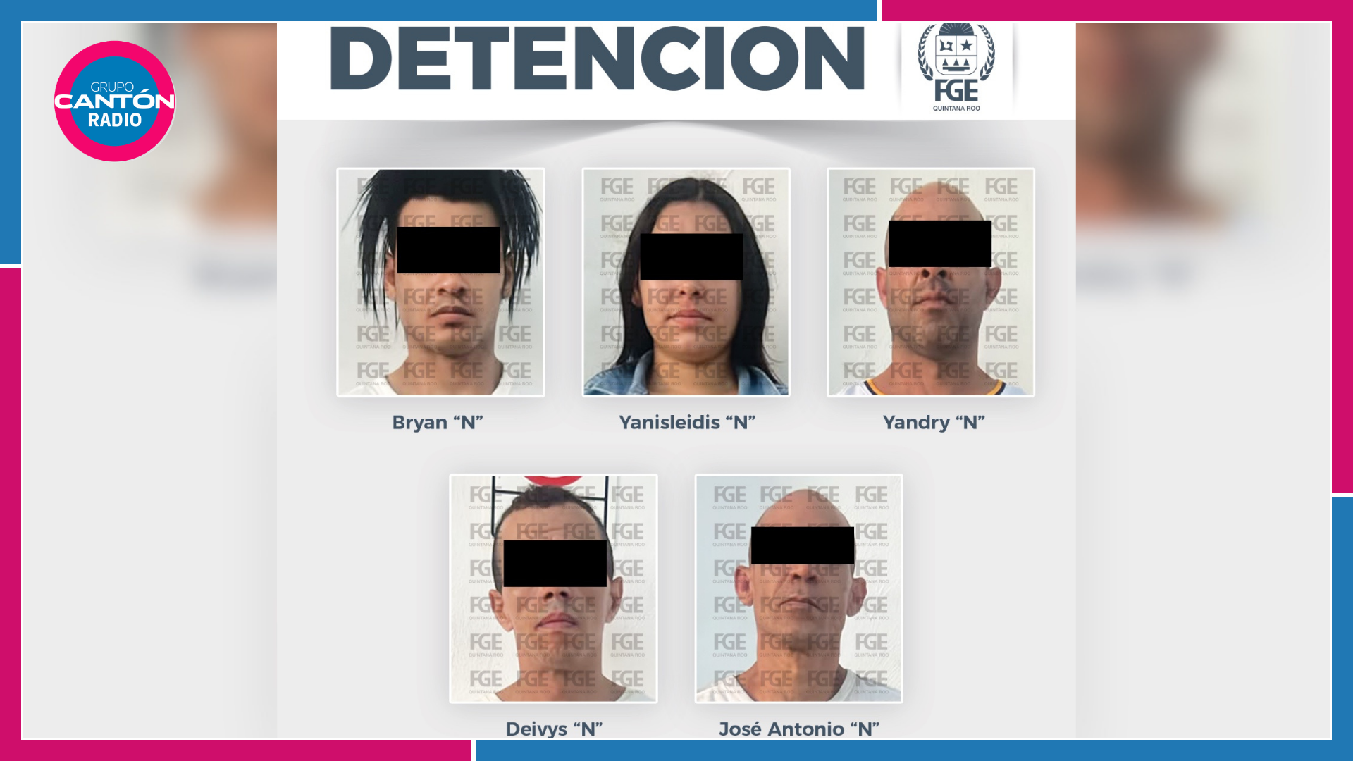 Caen cinco por narcomenudeo en Cancún; les hallan billetes falsos