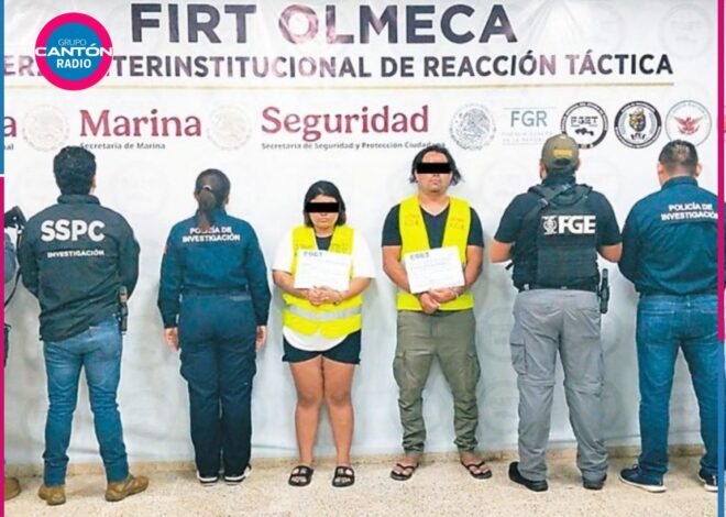 Detienen en Tabasco a pareja acusada de homicidio y ataques en Quintana Roo