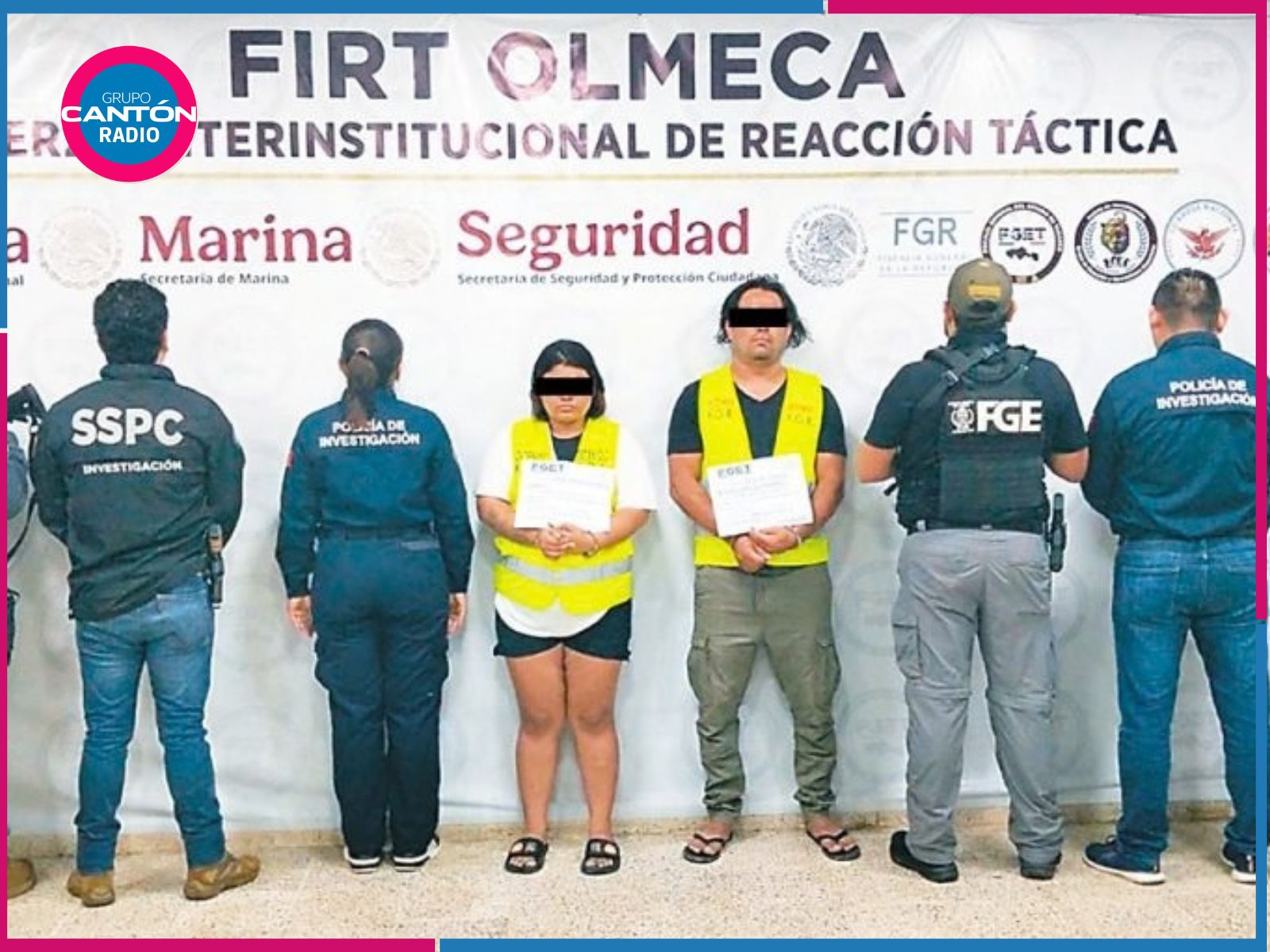 Detienen en Tabasco a pareja acusada de homicidio y ataques en Quintana Roo