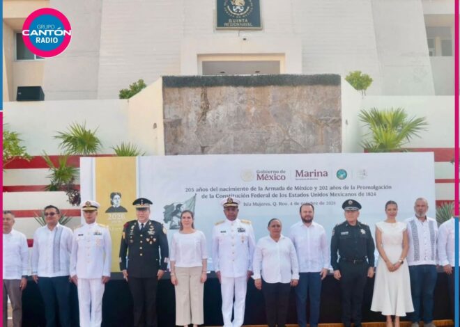 Conmemoran en Isla Mujeres el 205 aniversario de la creación de la Armada de México