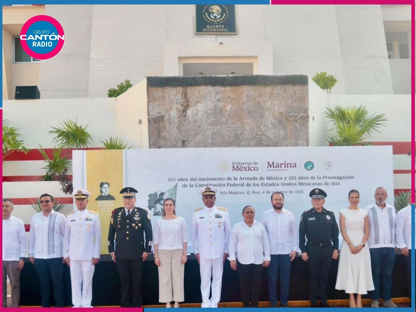 Conmemoran en Isla Mujeres el 205 aniversario de la creación de la Armada de México