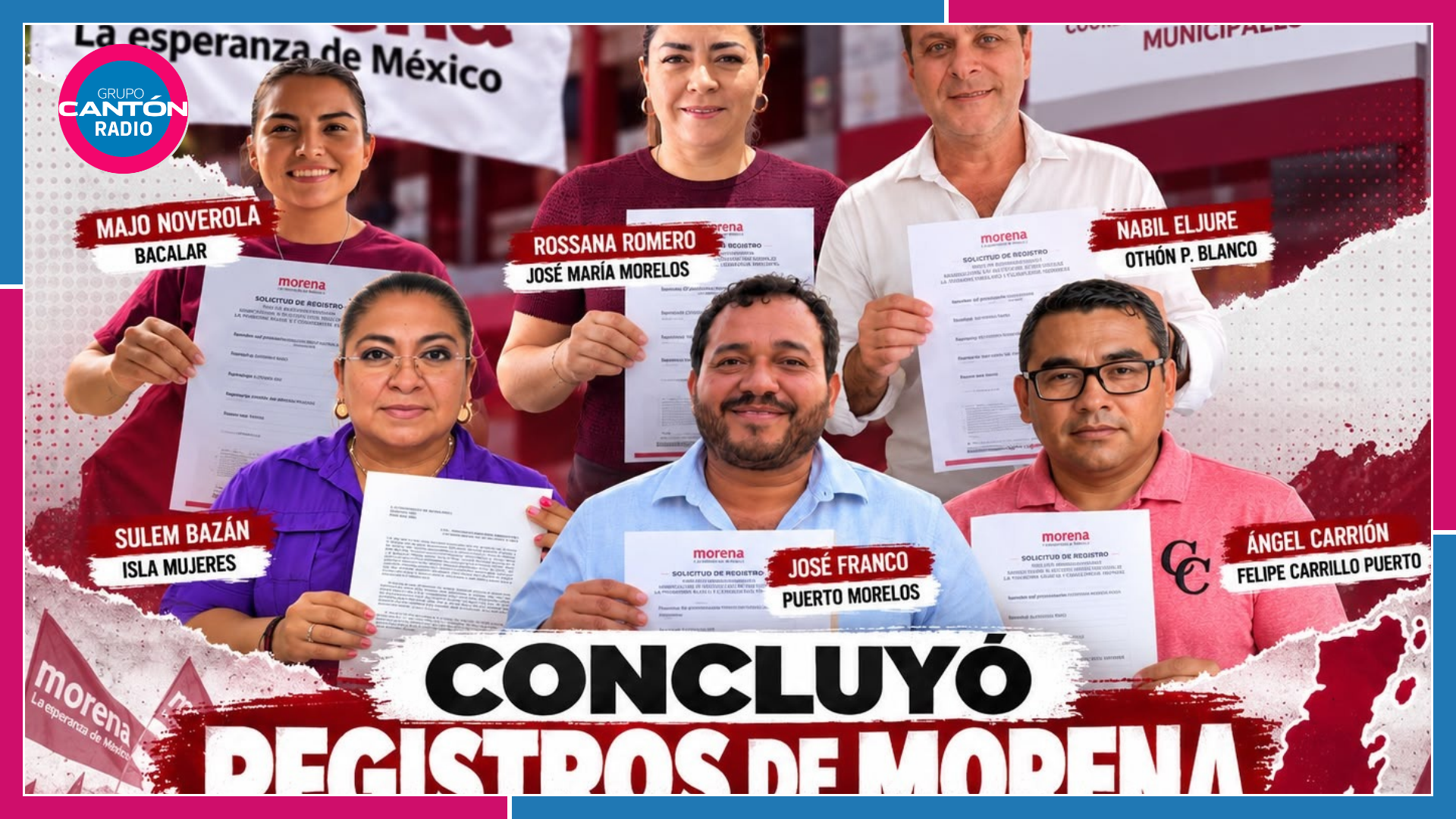 Concluyó registros para coordinación municipal de Morena en Quintana Roo
